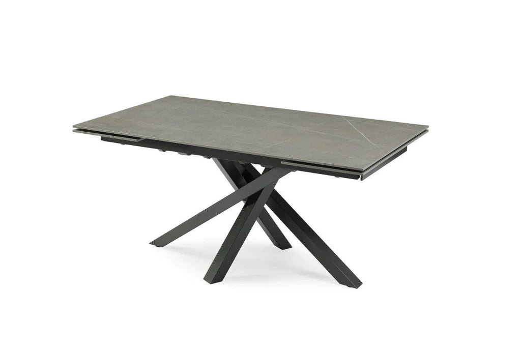 Oakwood Brando Matte Grey Ceramic Extending Dining Table