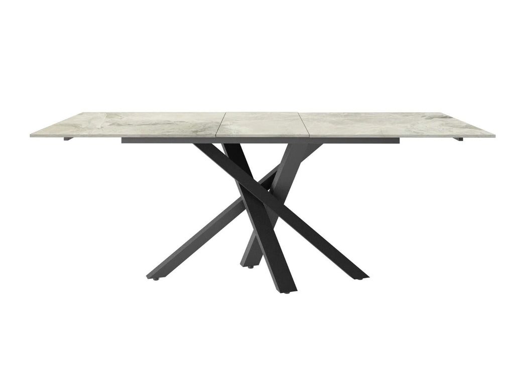 Oakwood Brando Gloss Ceramic Extending Dining Table Grey