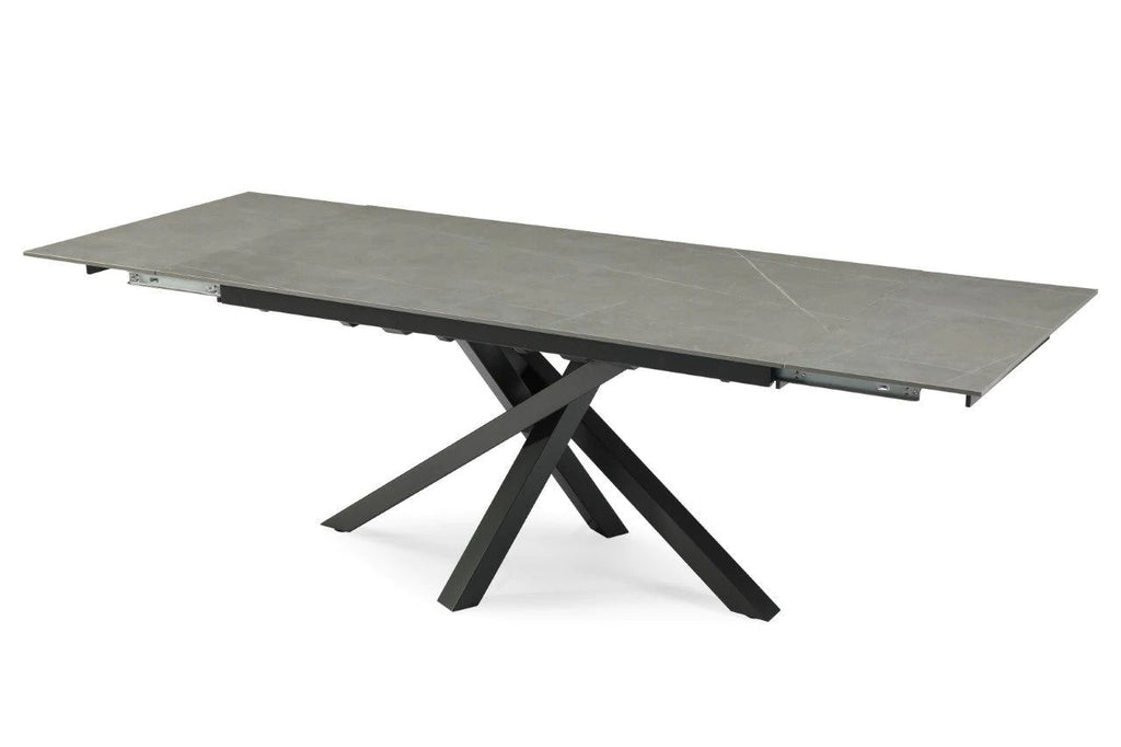 Oakwood Brando Matte Grey Ceramic Extending Dining Table