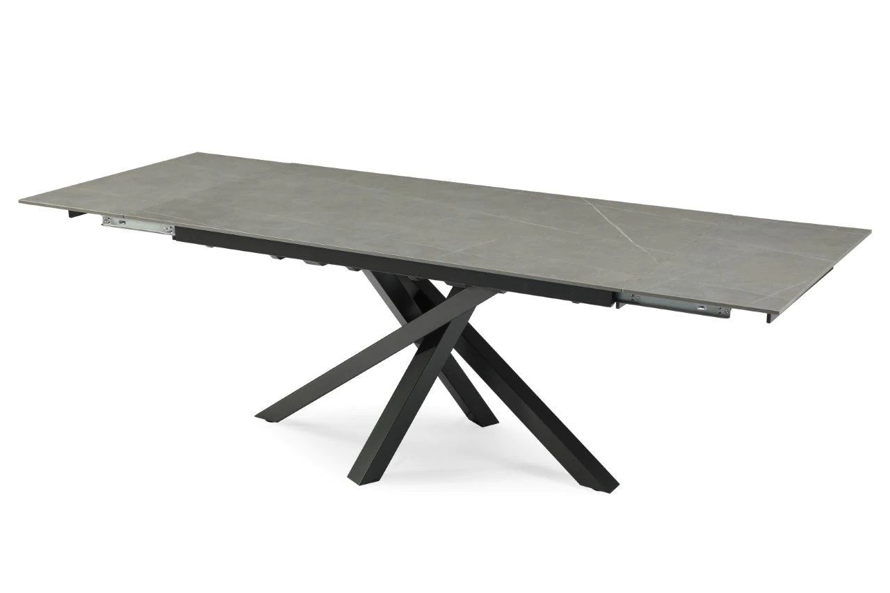 Oakwood Brando Matte Grey Ceramic Extending Dining Table