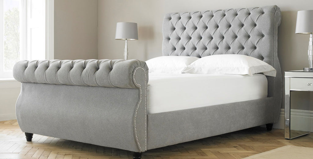 Oakwood Chiswick Chesterfield Fabric Upholstered Bed Frame