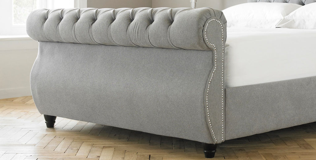 Oakwood Chiswick Chesterfield Fabric Upholstered Bed Frame