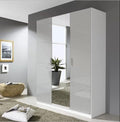 Oakwood Rauch Stuttgart Soft Grey Front 3 Door Hinged Wardrobe W136 x H210CM