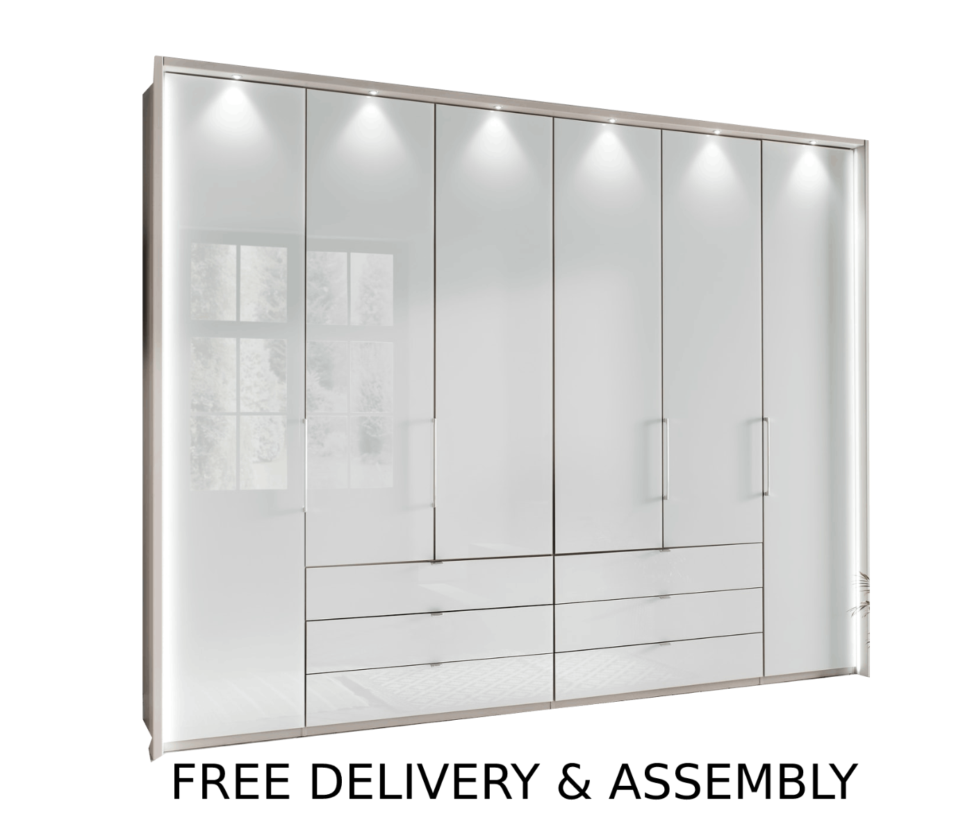 Oakwood Wiemann Kansas 6 Door Combi Wardrobe