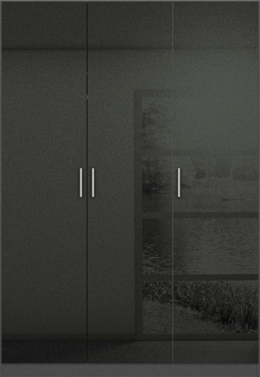 Oakwood Rauch Celle 3 Door Hinged High Gloss Front Wardrobe