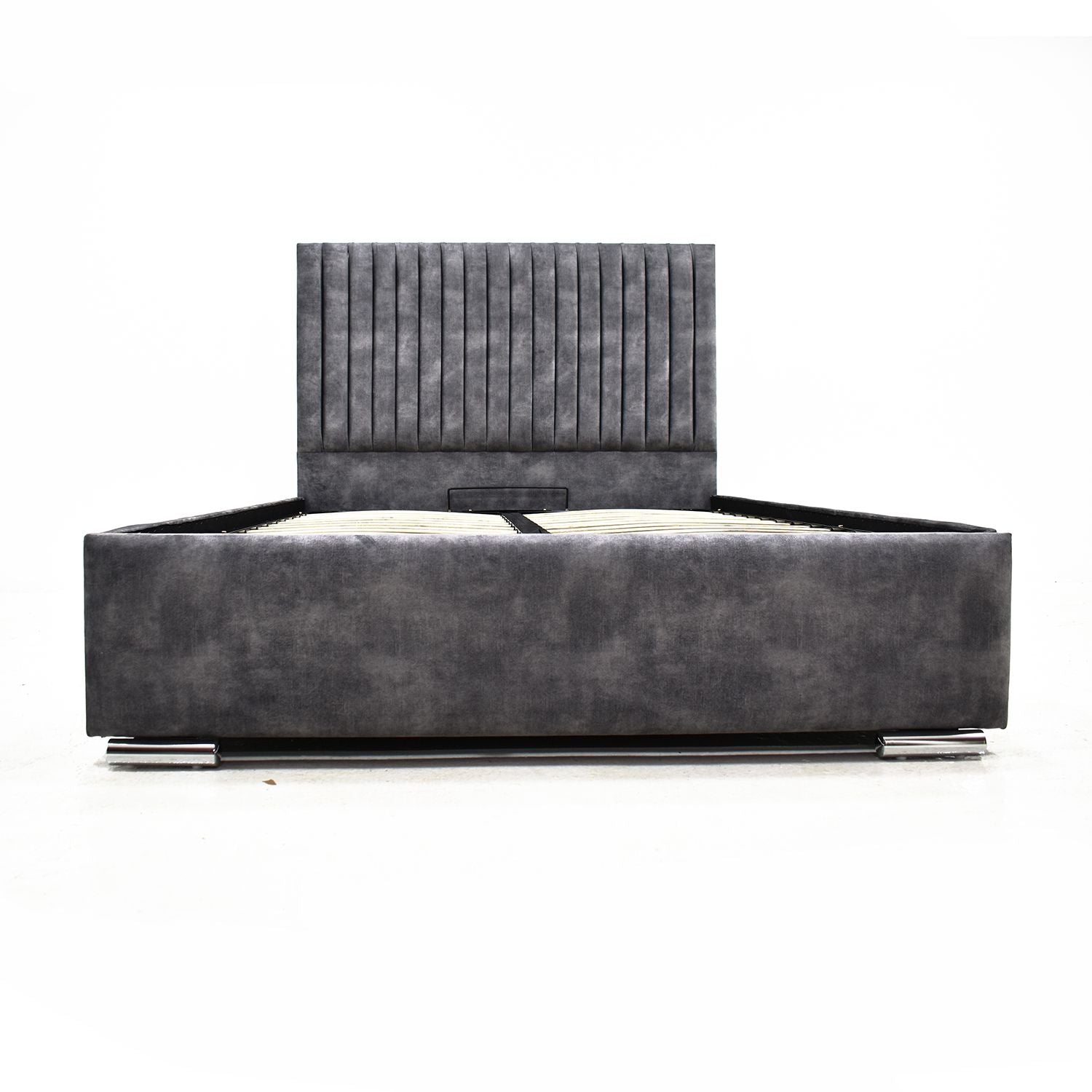 Oakwood Multiline Fabric Upholstered Bed Frame