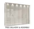 Oakwood Wiemann Kansas 6 Door Combi Wardrobe With 6 Side Drawers