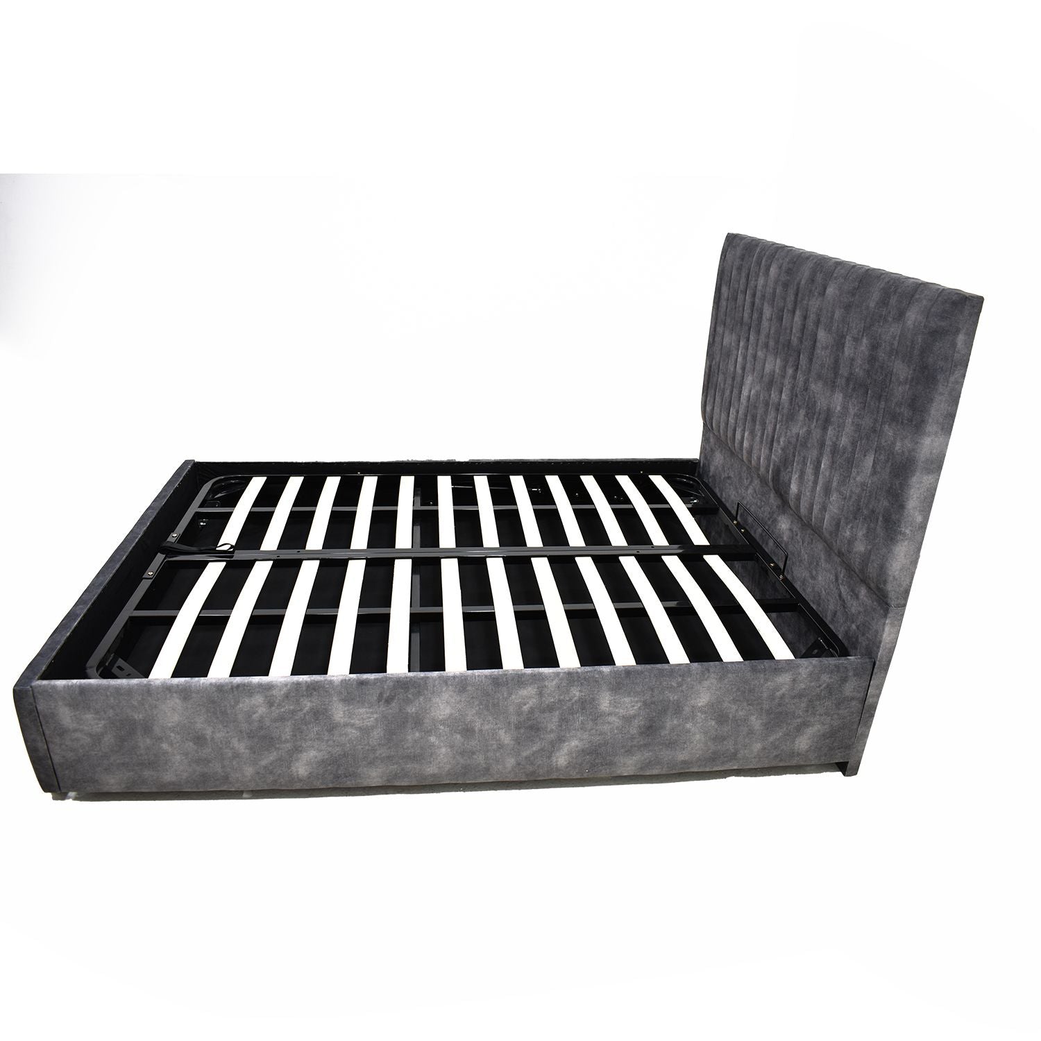 Oakwood Multiline Fabric Upholstered Bed Frame