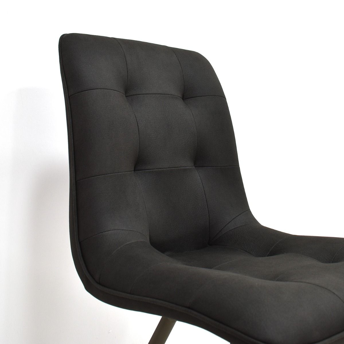Oakwood 2x Monza Fabric Dining Chair - Dark Grey