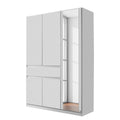Oakwood RAUCH TUBINGEN White 3 Door Hinged wardrobe