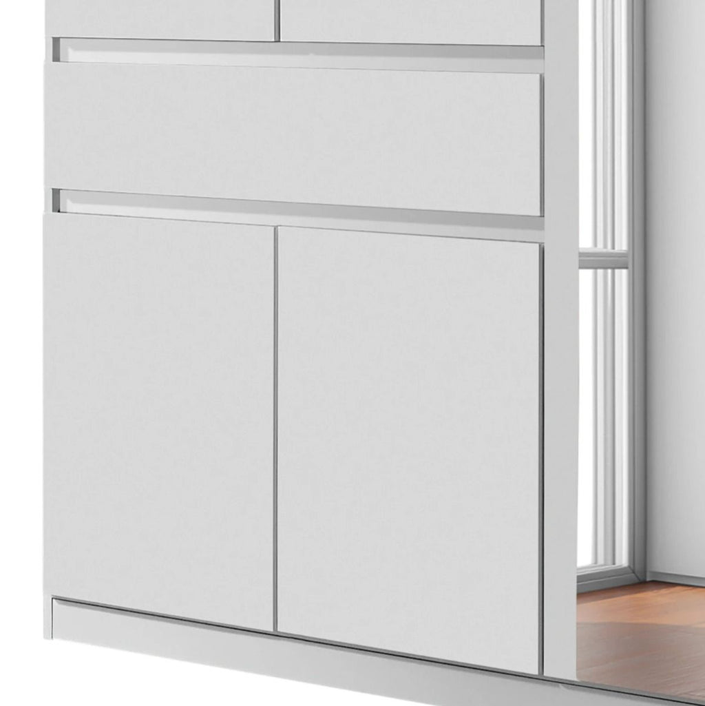Oakwood RAUCH TUBINGEN White 3 Door Hinged wardrobe