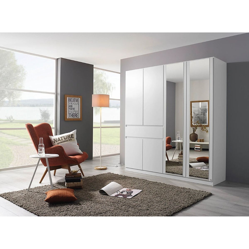 Oakwood RAUCH TUBINGEN White 3 Door Hinged wardrobe