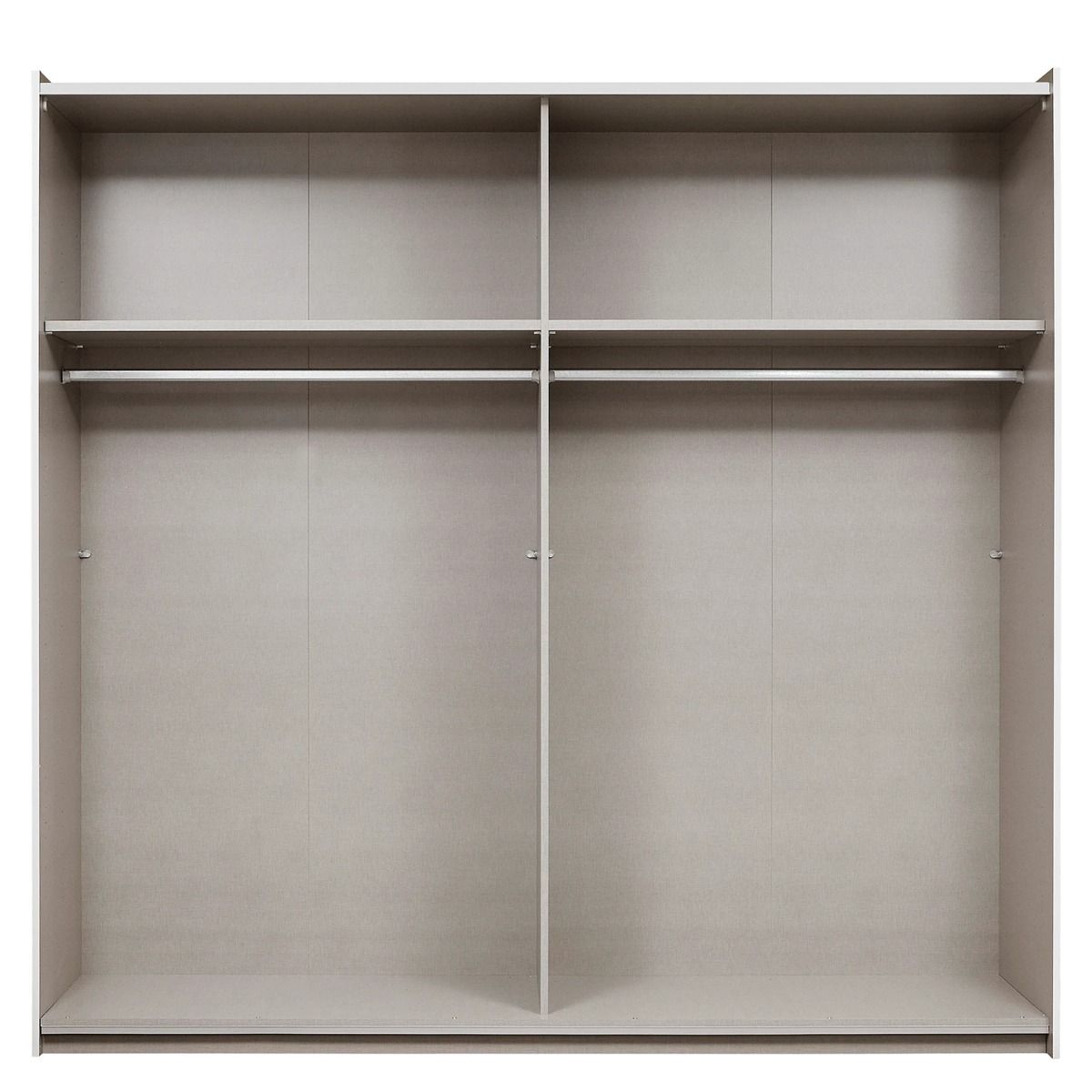 Oakwood Rauch Korbach Metallic Grey Stone Grey 218CM 2 Sliding Door Wardrobe