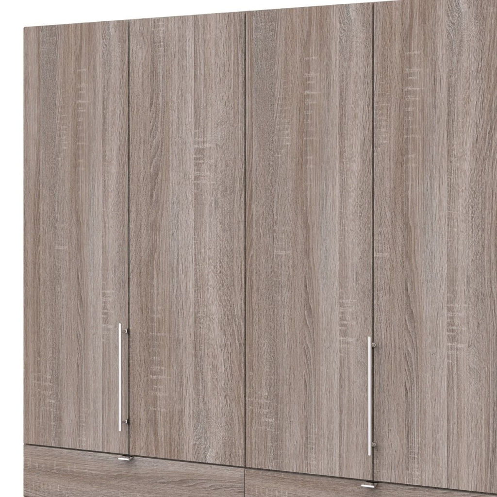 Oakwood Wiemann Loft Dark Rustic Oak 2M Bi-Folding Doors Wardrobe With Drawers