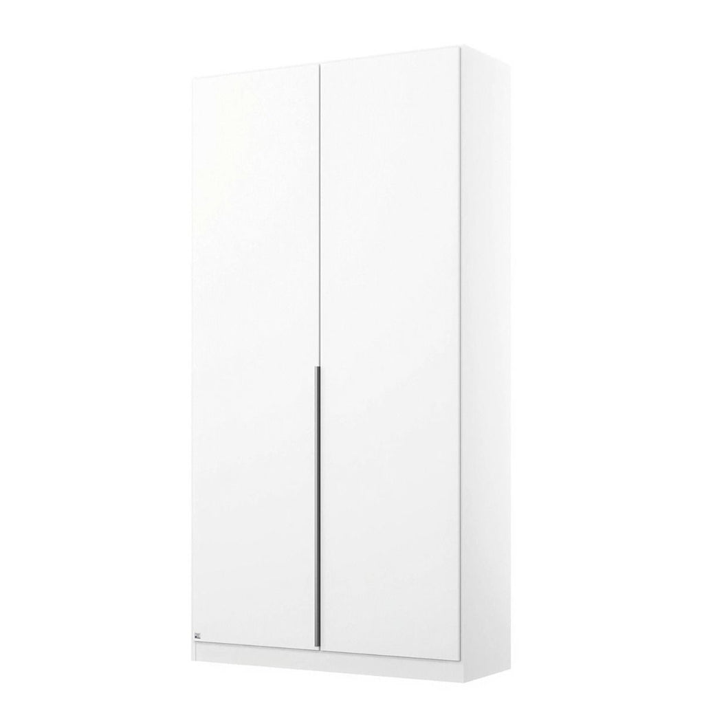 Oakwood Rauch Alabama White 2 Door Hinged Wardrobe