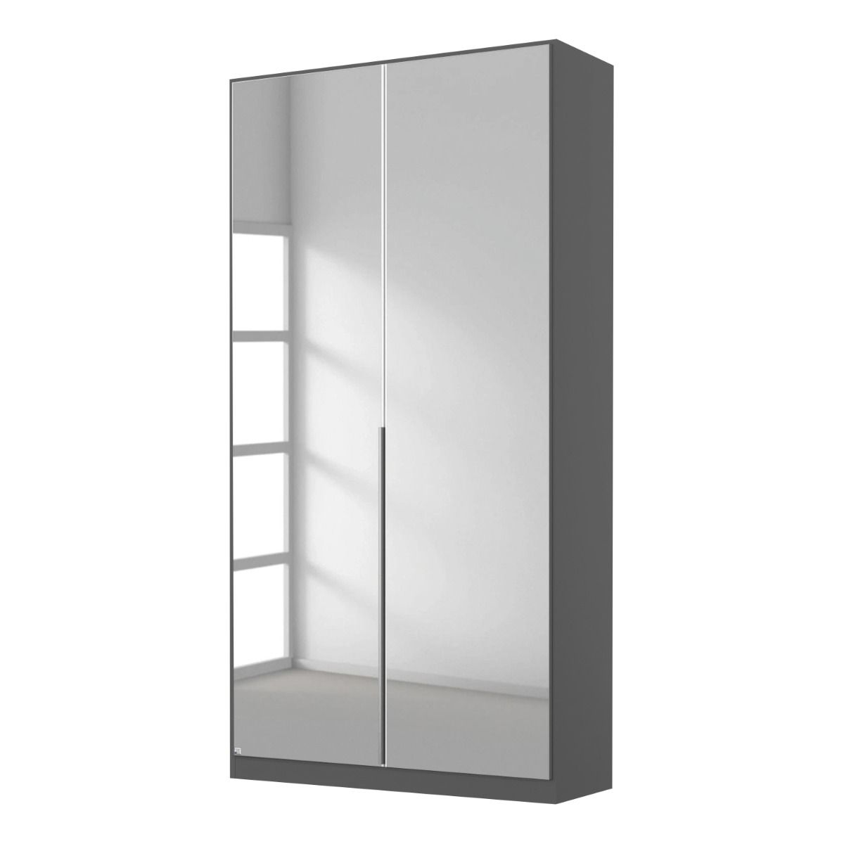 Oakwood Rauch Alabama Mirror 2 Door Hinged Wardrobe