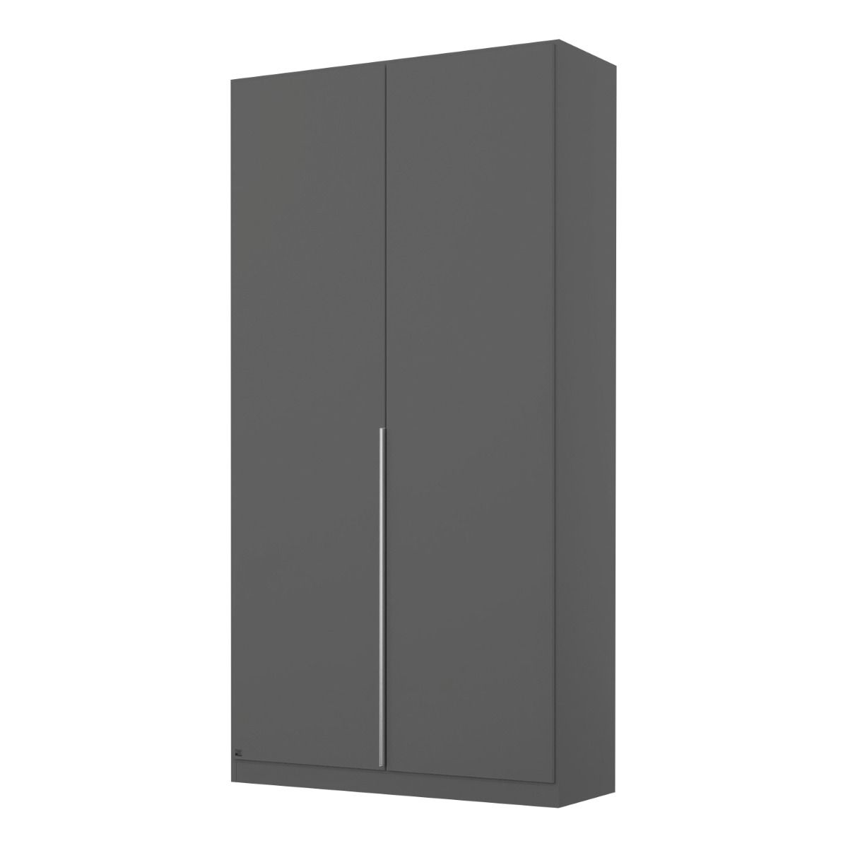 Oakwood Rauch Alabama Metallic Grey 2 Door Hinged Wardrobe