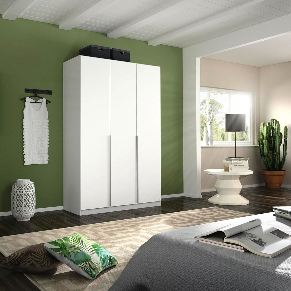 Oakwood Rauch Alabama Alpine White 3 Door Hinged Wardrobe