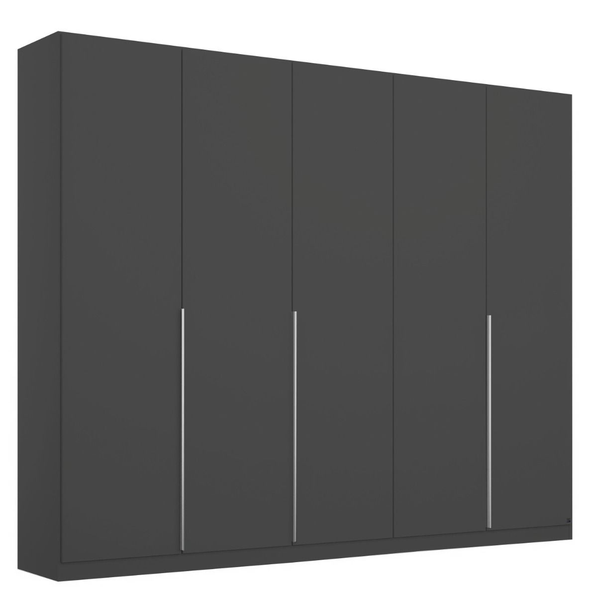 Oakwood Rauch Alabama Metallic Grey 5 Door Hinged Wardrobe