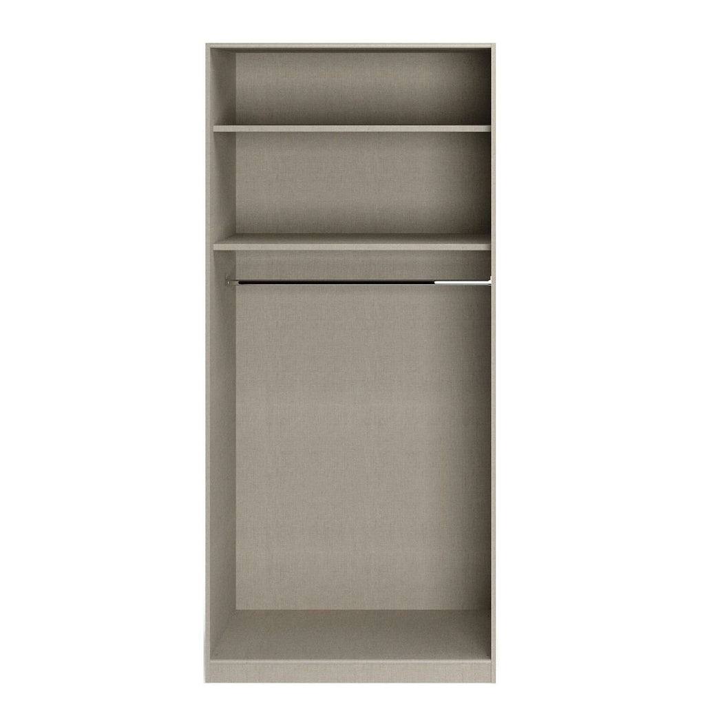 Oakwood Rauch Alabama White 2 Door Hinged Wardrobe