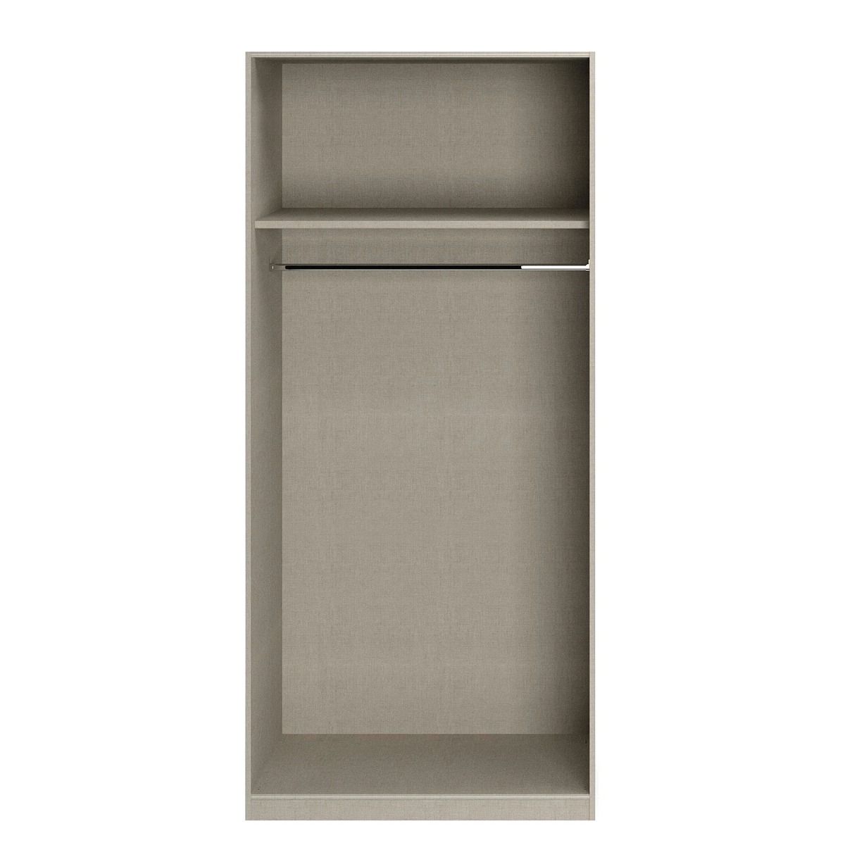 Oakwood Rauch Alabama White 2 Door Hinged Wardrobe