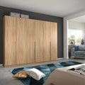 Oakwood Rauch Alabama Sonoma Oak 6 Door Hinged Wardrobe