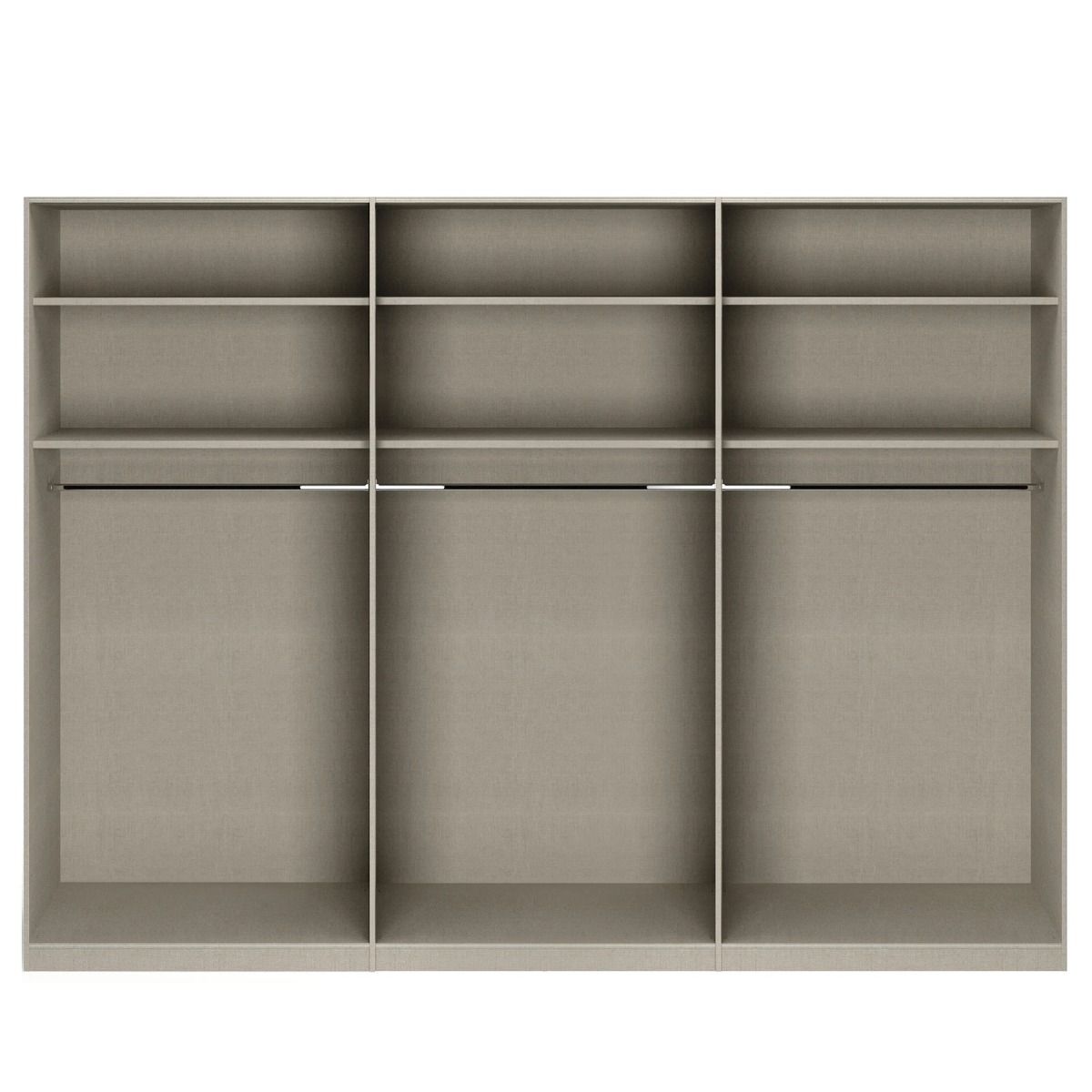 Oakwood Rauch Alabama Silk Grey 6 Door Hinged Wardrobe