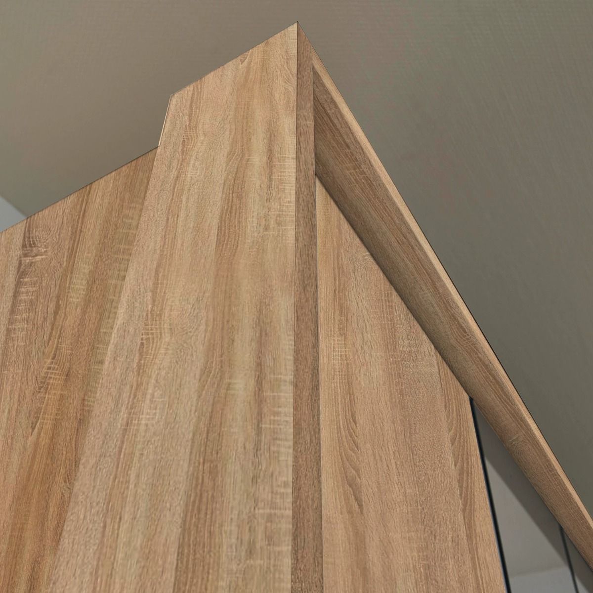 Oakwood Rauch Alabama Sonoma Oak 3 Door Hinged Wardrobe