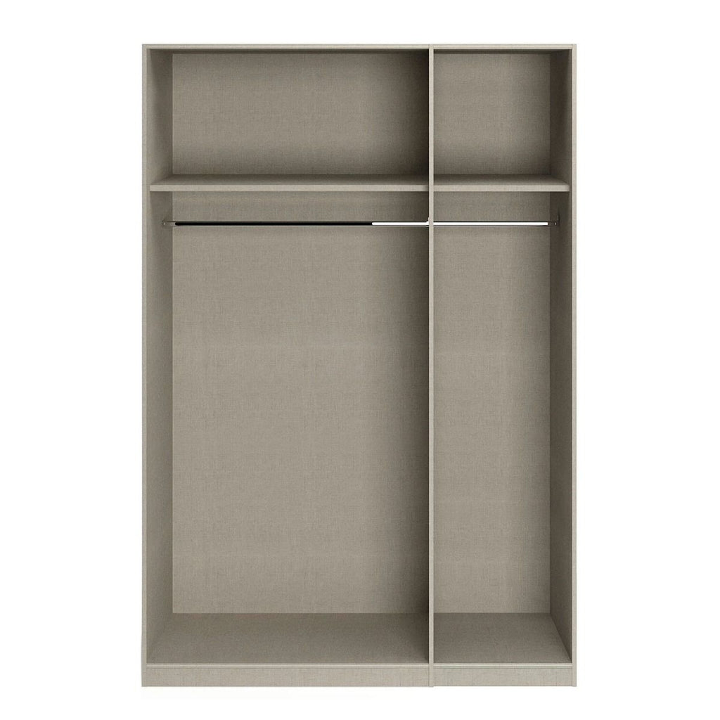 Oakwood Rauch Alabama Metallic Grey 3 Door Hinged Wardrobe