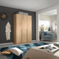 Oakwood Rauch Alabama Sonoma Oak 3 Door Hinged Wardrobe