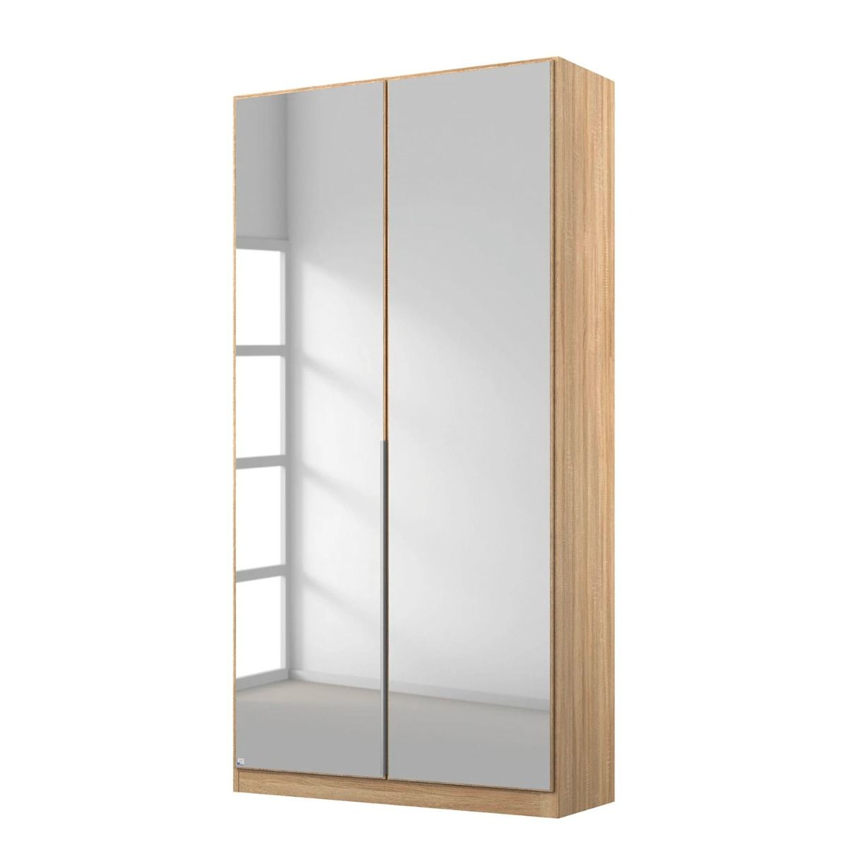 Oakwood Rauch Alabama Mirror 2 Door Hinged Wardrobe