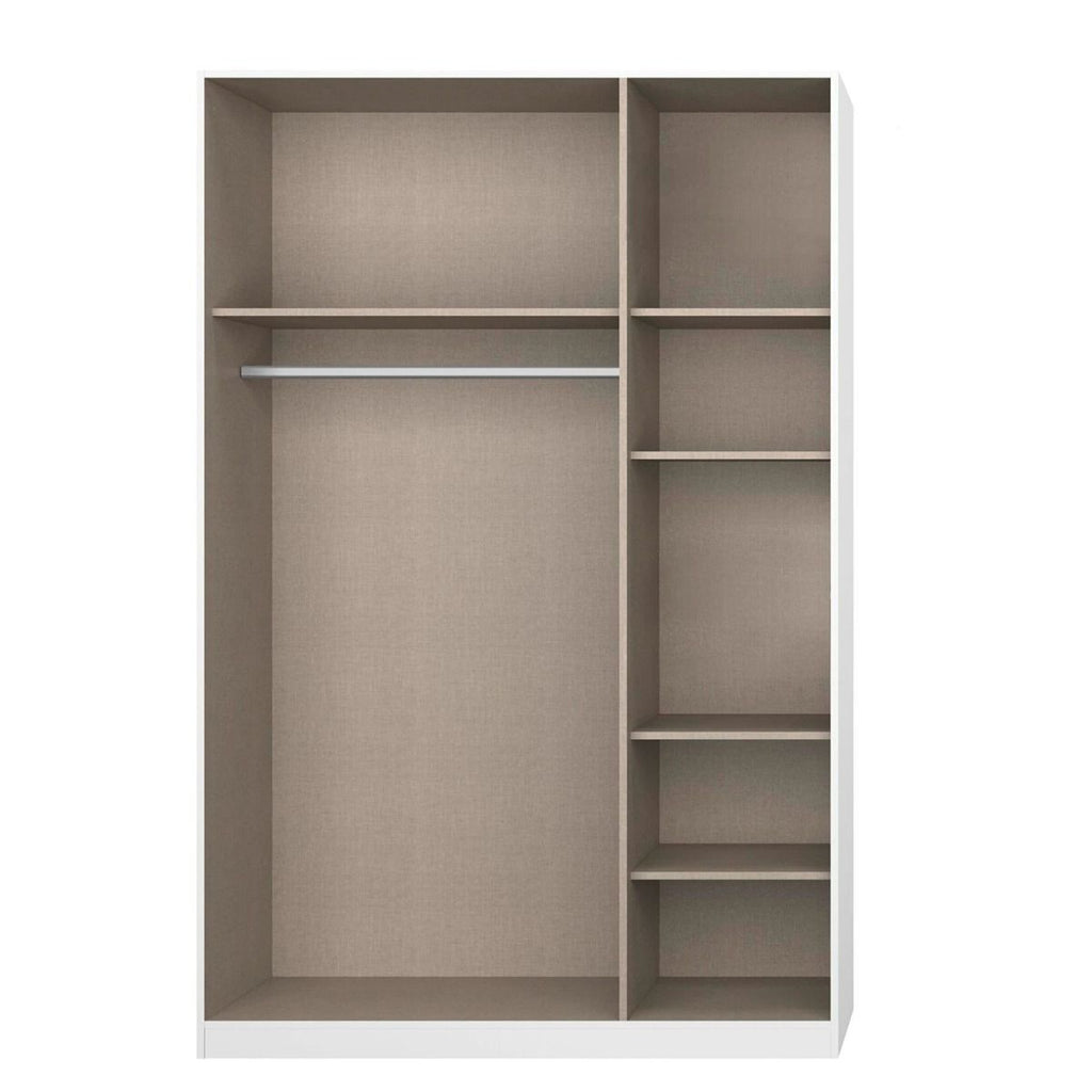 Oakwood Rauch Alabama White 3 Door Hinged Wardrobe