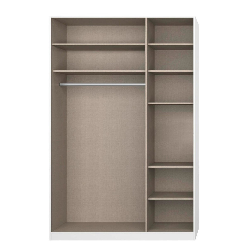 Oakwood Rauch Alabama White 3 Door Hinged Wardrobe