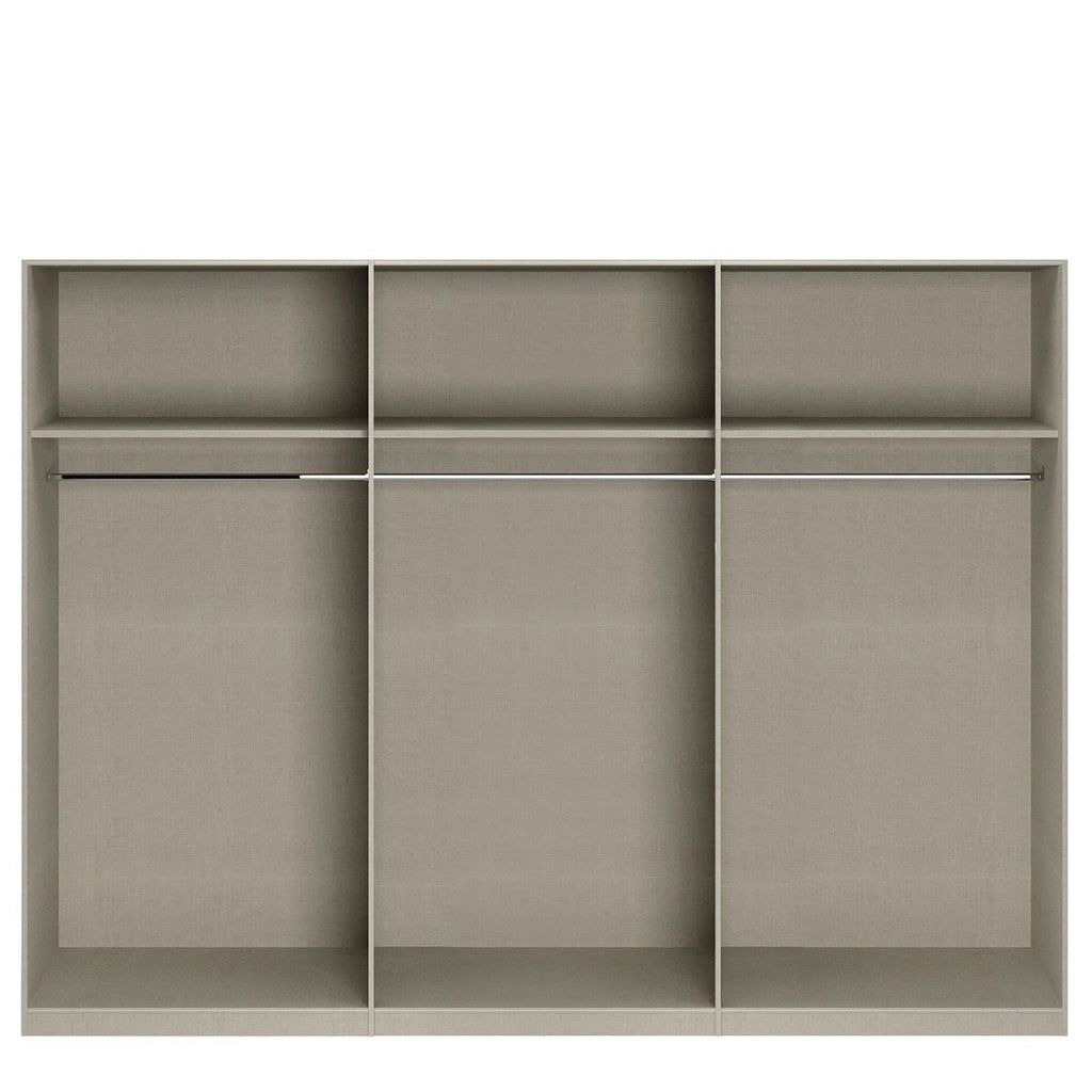 Oakwood Rauch Alabama Metallic Grey 6 Door Hinged Wardrobe