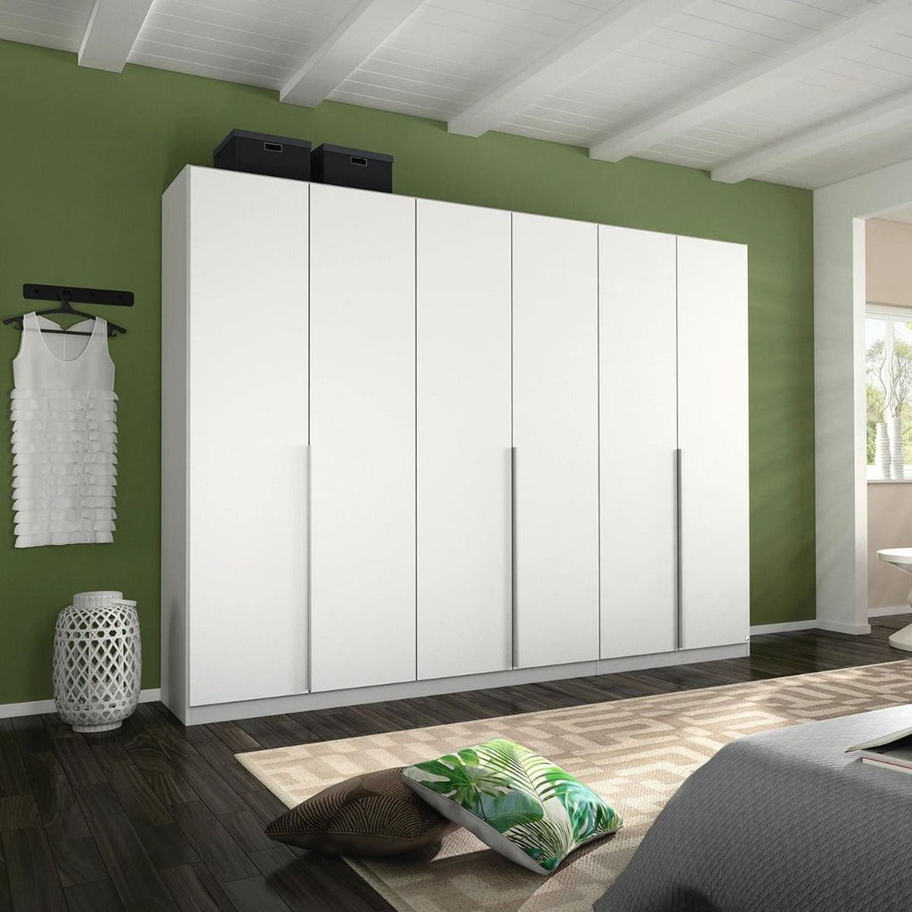 Oakwood Rauch Alabama Alpine White 6 Door Hinged Wardrobe