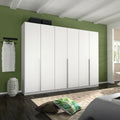 Oakwood Rauch Alabama Alpine White 6 Door Hinged Wardrobe