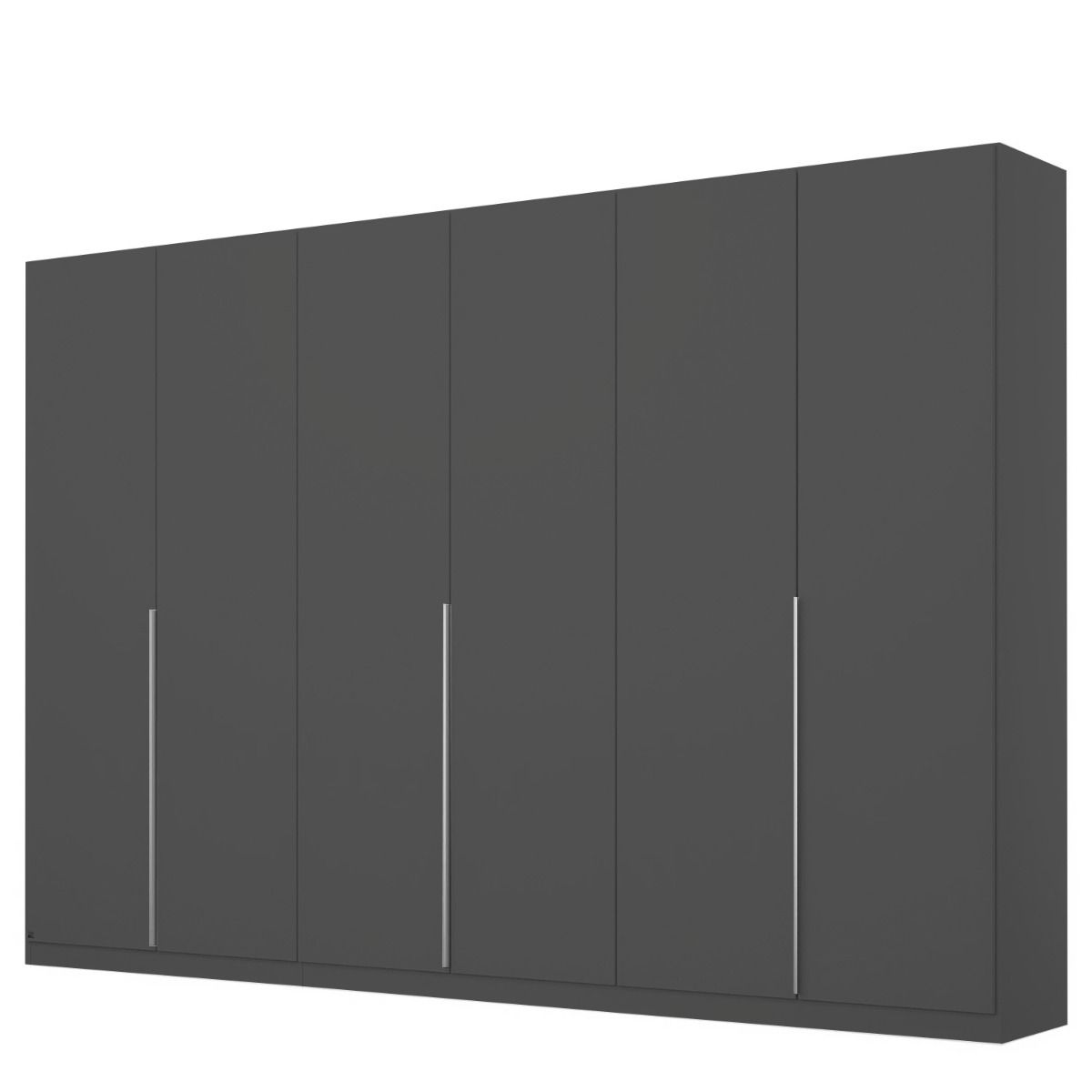 Oakwood Rauch Alabama Metallic Grey 6 Door Hinged Wardrobe