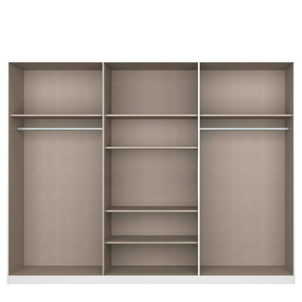 Oakwood Rauch Alabama Alpine White 6 Door Hinged Wardrobe