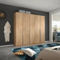 Oakwood Rauch Alabama Sonoma Oak 5 Door Hinged Wardrobe