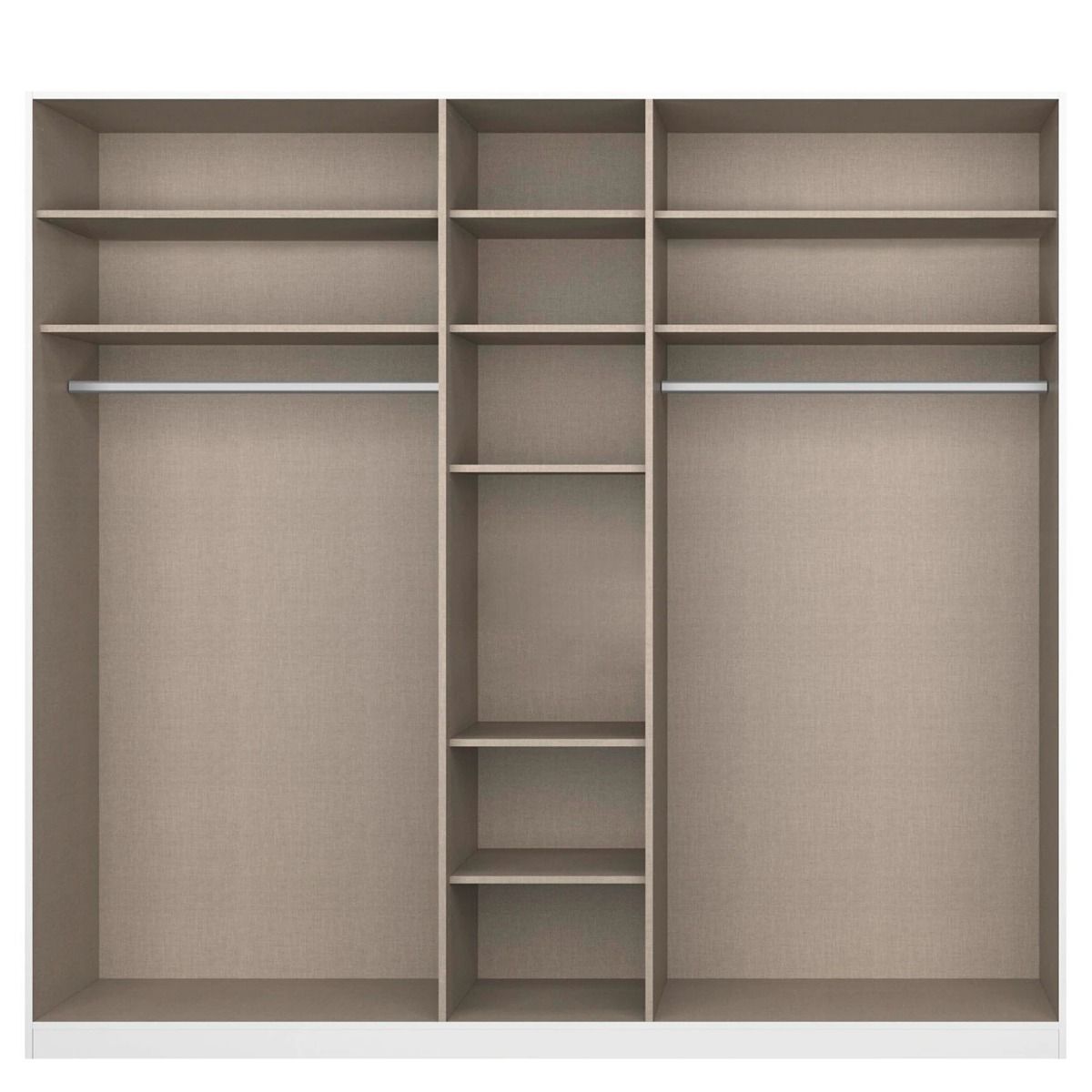 Oakwood Rauch Alabama High Polish With Mirror 5 Door Hinged Wardrobe