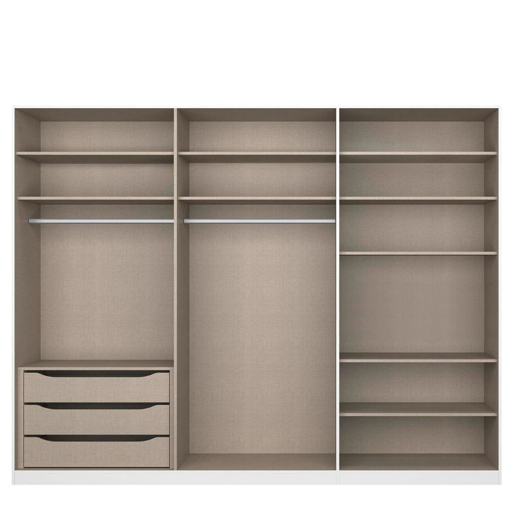 Oakwood Rauch Alabama Alpine White 6 Door Hinged Wardrobe