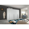 Oakwood Rauch Alabama Silk Grey 6 Door Hinged Wardrobe