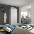 Oakwood Rauch Alabama Silk Grey 2 Door Hinged Wardrobe