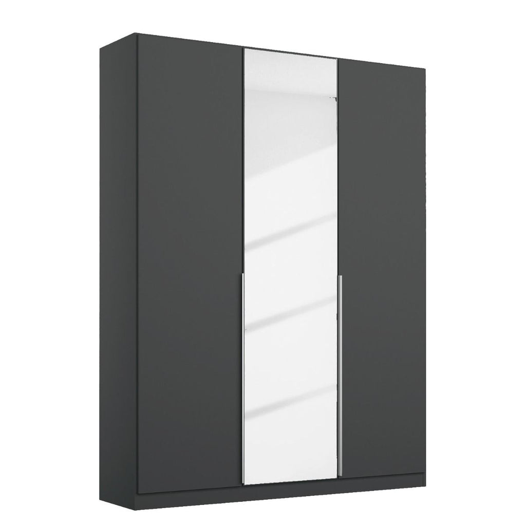 Oakwood Rauch Alabama Metallic Grey 3 Door Hinged Wardrobe