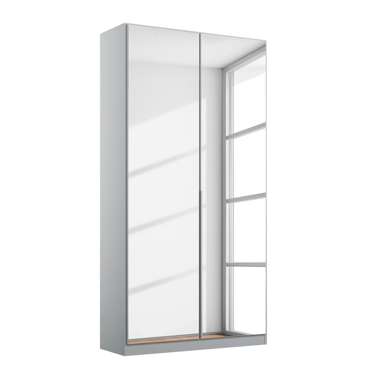 Oakwood Rauch Alabama Mirror 2 Door Hinged Wardrobe