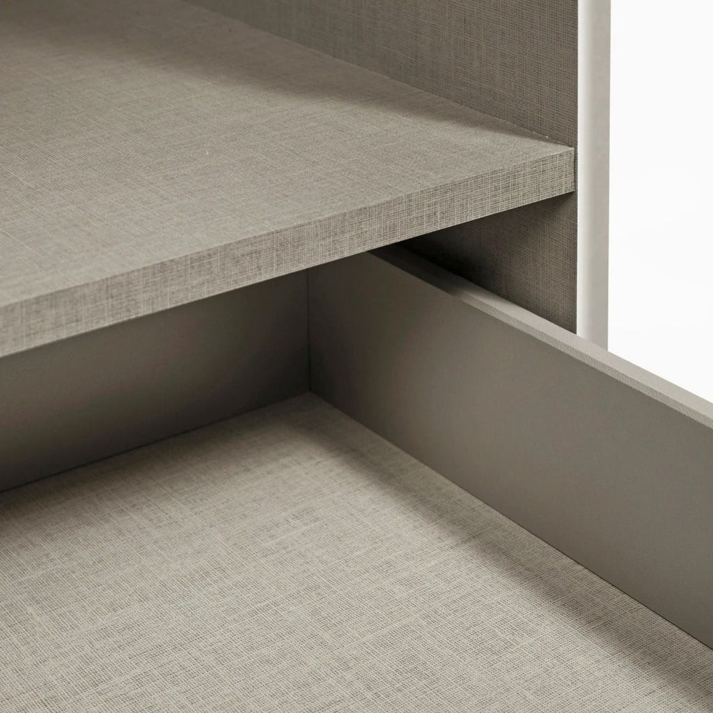 Oakwood Rauch Stuttgart Sliding Wardrobe Alpine White/Soft Grey 181x197