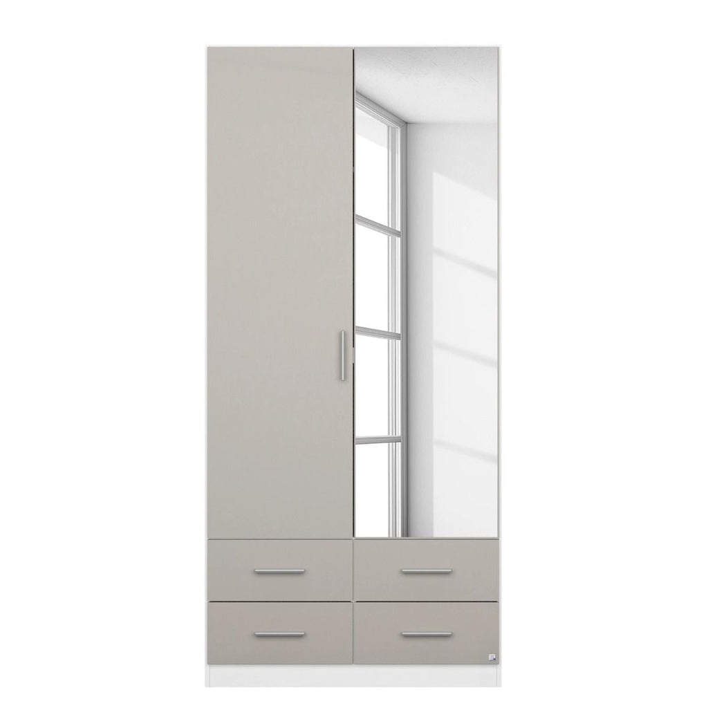 Oakwood Rauch Stuttgart 2 Door Hinged Combi Wardrobe