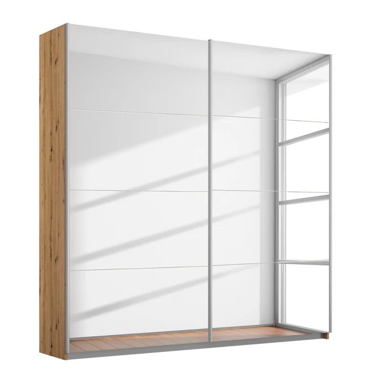 Oakwood Rauch Subito Full Mirror 2 Sliding Door Wardrobe