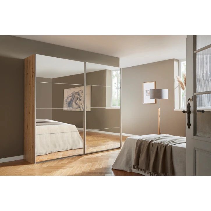 Oakwood Rauch Subito Full Mirror 2 Sliding Door Wardrobe
