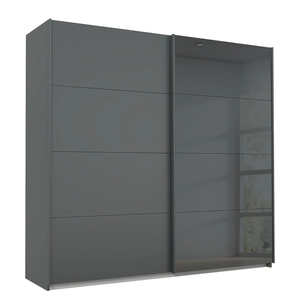 Oakwood Rauch Marburg Metallic Grey 226 CM Sliding  Wardrobe